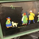 Vintage Print Mary Had A Little Lamb Silhouette Sa