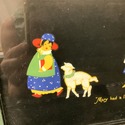 Vintage Print Mary Had A Little Lamb Silhouette Sa