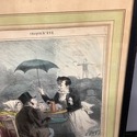 Antique French Print Croquis D' Ete Summer Sketch 