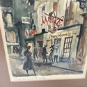 Franz Herbelot 1950s Lithograph Print Paris at Nig