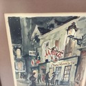 Franz Herbelot 1950s Lithograph Print Paris at Nig