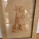 Antique Engraving Chalcography Saint John the Bapt
