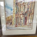 Signed Francis McCarthy Watercolor Painting Cathed