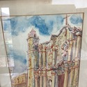 Signed Francis McCarthy Watercolor Painting Cathed