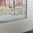 Signed Francis McCarthy Watercolor Painting Cathed