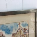 Signed Francis McCarthy Watercolor Painting Cathed