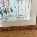 Signed Joe Baker Watercolor Painting Academy of Mu