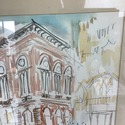 Signed Joe Baker Watercolor Painting Academy of Mu