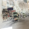 Kaza Kato Watercolor Painting Retro Street Chinese