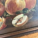 Vintage Oil Painting on Canvas Still Life Fruit Ju