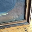 Vintage Oil Painting on Canvas Still Life Fruit Ju