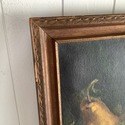 Vintage Oil Painting on Canvas Still Life Fruit Ju