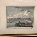 Antique Copper Engraving Port of Dresden Pieter Sc