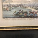 Antique Copper Engraving Port of Dresden Pieter Sc