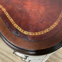 Vintage Kidney Shape Writing Desk 7 Drawers Open B
