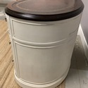 Vintage Kidney Shape Writing Desk 7 Drawers Open B