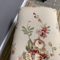 French Needlepoint Floral Long Bench Curved Legs G