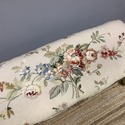 French Needlepoint Floral Long Bench Curved Legs G