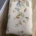 French Needlepoint Floral Long Bench Curved Legs G