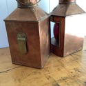 Pair Copper Port Starboard Oil Lamps Lanterns Made