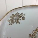 Royal France Large White Gold Tray Oval High Sides