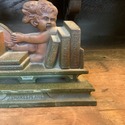 Set of Antique Cherub Angel CJO Judd Bookends Shak