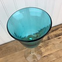 Blenko Glass 489 Large Goblet Chalice Turquoise Bl