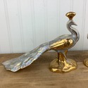 1950s Hollywood Regency Peacock Birds Set of 2 Lus