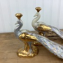 1950s Hollywood Regency Peacock Birds Set of 2 Lus