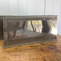 Pair Silver Metal Wall Sconce Shades Rectangular R