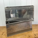 Pair Silver Metal Wall Sconce Shades Rectangular R