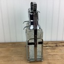 Mid Century Modern Decanter Set Chrome Glass Vodka