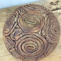 Studio Crafted Pottery Bowl Coiled Swirl Pattern L