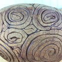 Studio Crafted Pottery Bowl Coiled Swirl Pattern L