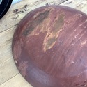 Made in Mexico Pair Wood Bowls Tray Round Hand Pai