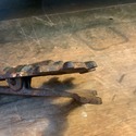 Antique Cast Iron Amish Women Door Knocker or Pape
