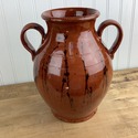 Breininger Pottery Vessel Double Handles Vase 1986