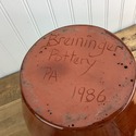 Breininger Pottery Vessel Double Handles Vase 1986
