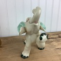 Kay Finch Baby Elephant Figure Statue Green Inner 