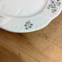 Shelley Lunch Plate Blue Rock 13591  Floral 8.25" 