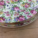 8 Chintz Plates Royal Winton Summertime Lunch Sala