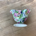 Summertime Chintz Oval Sugar Bowl Grecian Open Gri