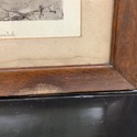 Antique Print Etching Courtship of Miles Standish 
