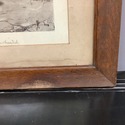 Antique Print Etching Courtship of Miles Standish 