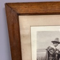 Antique Print Etching Courtship of Miles Standish 