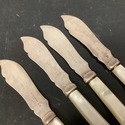 4 Mother of Pearl Handled Fish Knives Sheffield En