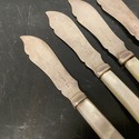 4 Mother of Pearl Handled Fish Knives Sheffield En