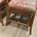 4 Vintage Faux Bamboo Cane Back Dining Room Chairs