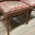 4 Vintage Faux Bamboo Cane Back Dining Room Chairs