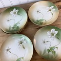 8 RS Prussia Plates 6 1/8" White Lilies Green Stem